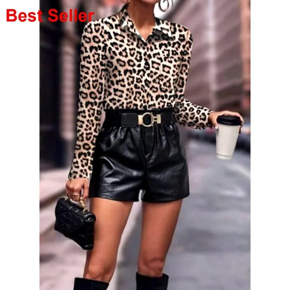 Floral Printed Button Down Shirt Long Sleeve Blouse with Pocket Business Casual